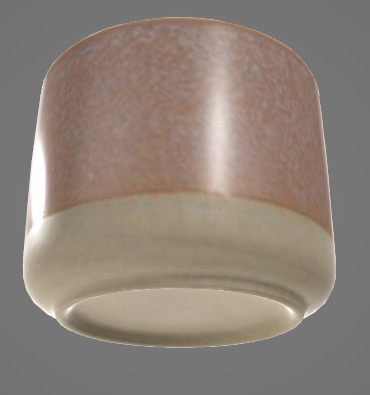 Decorative Rustic Candle 3D Asset 3D model_2