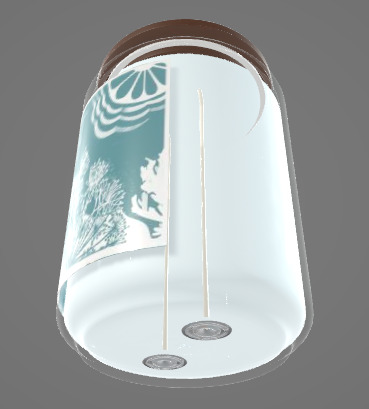 Decorative Candle With Lid 3D Asset 3D model_2