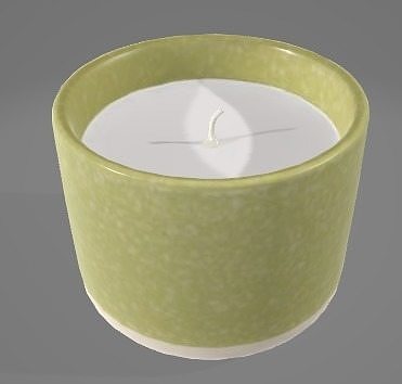 Decorative Candle 3D Asset 3D model