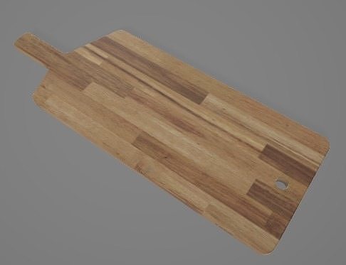 Cutting Board With Handle 3D Asset 3D model