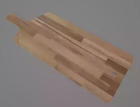 Cutting Board With Handle 3D Asset 3D model