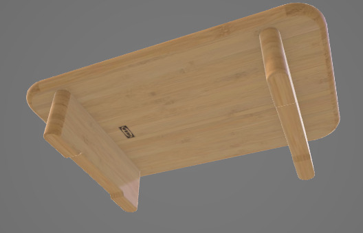 Cutting Board With Feet 3D Asset 3D model_2