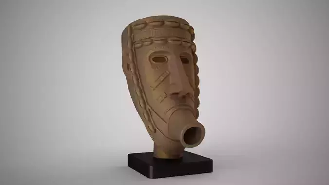 Abstract Male Head Decor 3D print model