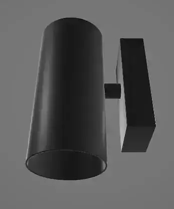 Black Wall Lamp 3D Asset