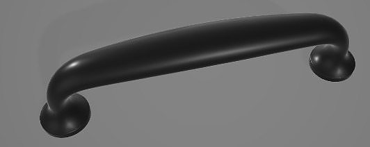 Black Handle 3D Asset 3D model