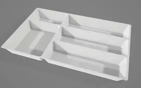 White Cuterly Tra 3D Asset