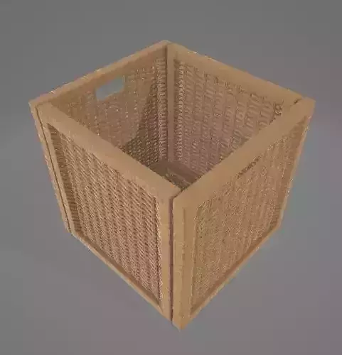 Tall Basket 3D Asset
