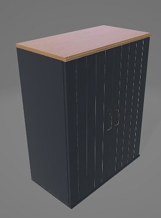 Sofisticated Kitchen Cabinet 3D Asset 3D model