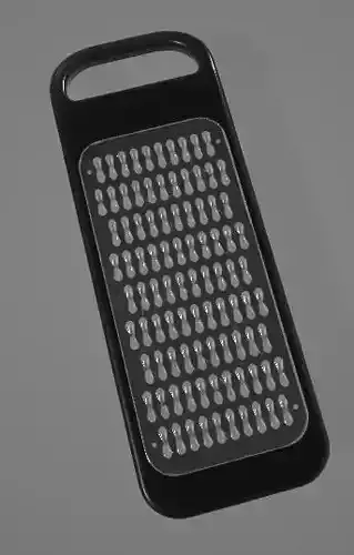 Simple Black Grater 3D Asset 3D model