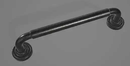 Rustic Black Handle 3D Asset
