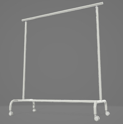 Rack with Shoe Storage 3D Asset 3D model_1