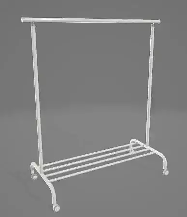 Rack with Shoe Storage 3D Asset