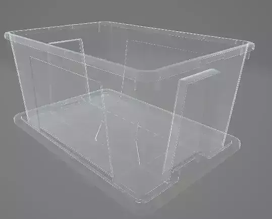 Plastic Organiser Box 3D Asset