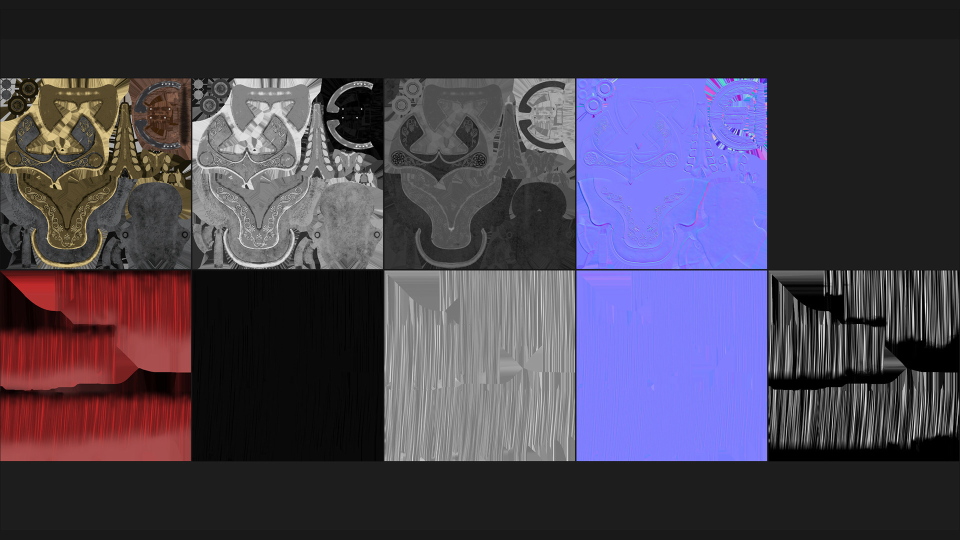 Spartans Warrior Helmet PBR Low-poly 3D model_19