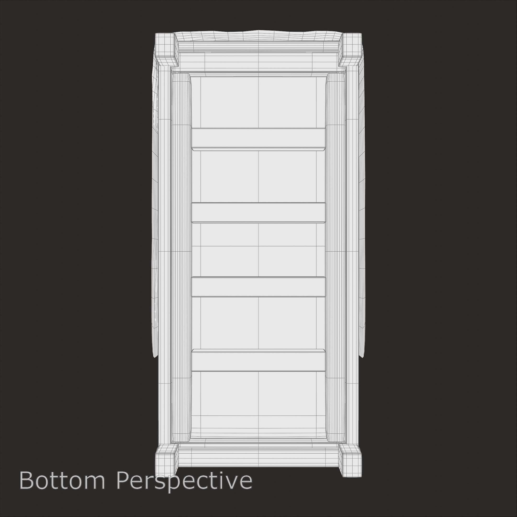 Single Bed with Pink Blanket High-Quality PBR 3D Model 3D model_11