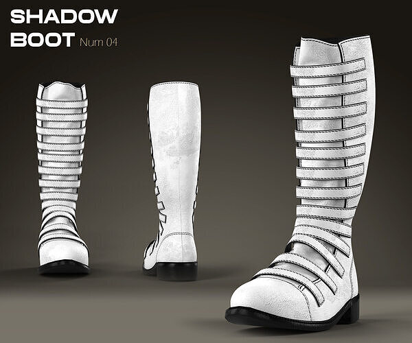 Shadow Boot High-Quality 3D Boots 04 3D model