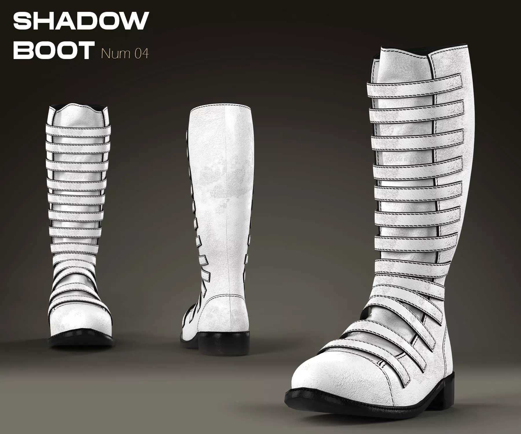 Shadow Boot High-Quality 3D Boots 04 3D model_0