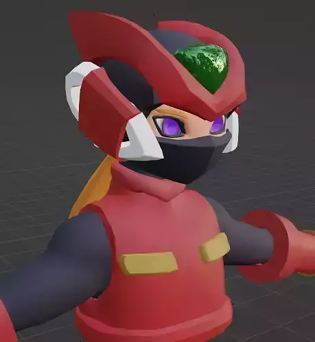 Megaman Zero Toon Model