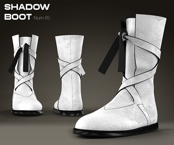 Shadow Boot High-Quality 3D Boots 05 3D model