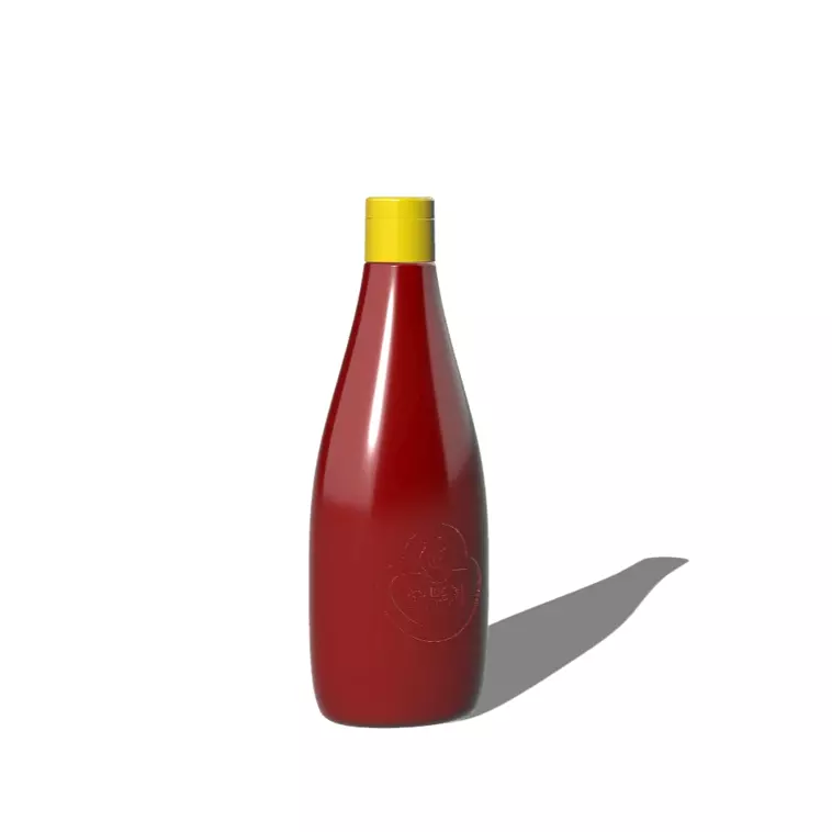 Korean Tomato Ketchup 3Dmodel Free 3D model