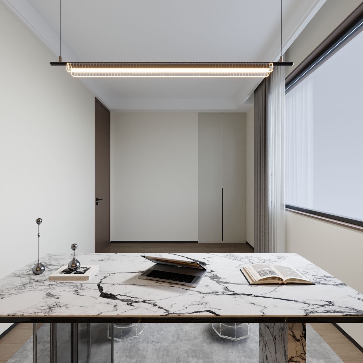 office room Free 3D model_2