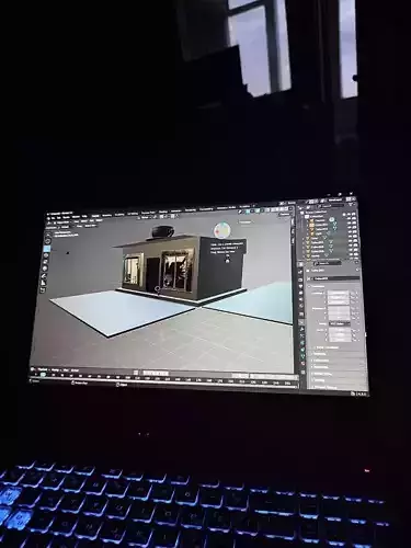 Minimalist Coffee House 3D Concept CoffeeShop ModernCafe 3D print model
