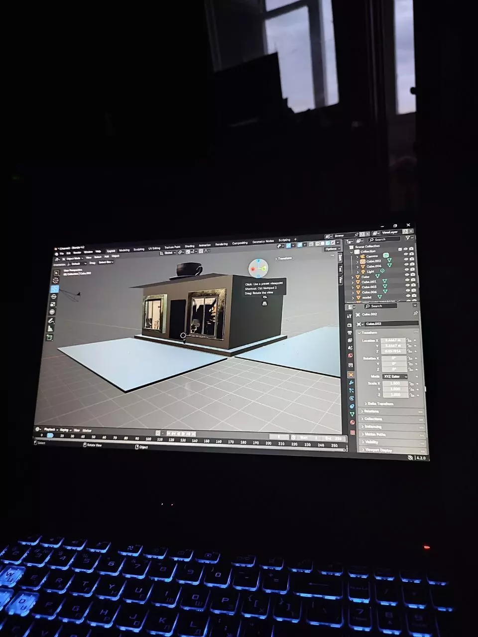 Minimalist Coffee House 3D Concept CoffeeShop ModernCafe 3D print model