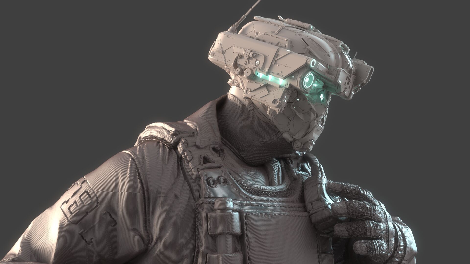 Mechanical Warrior 3D model_2