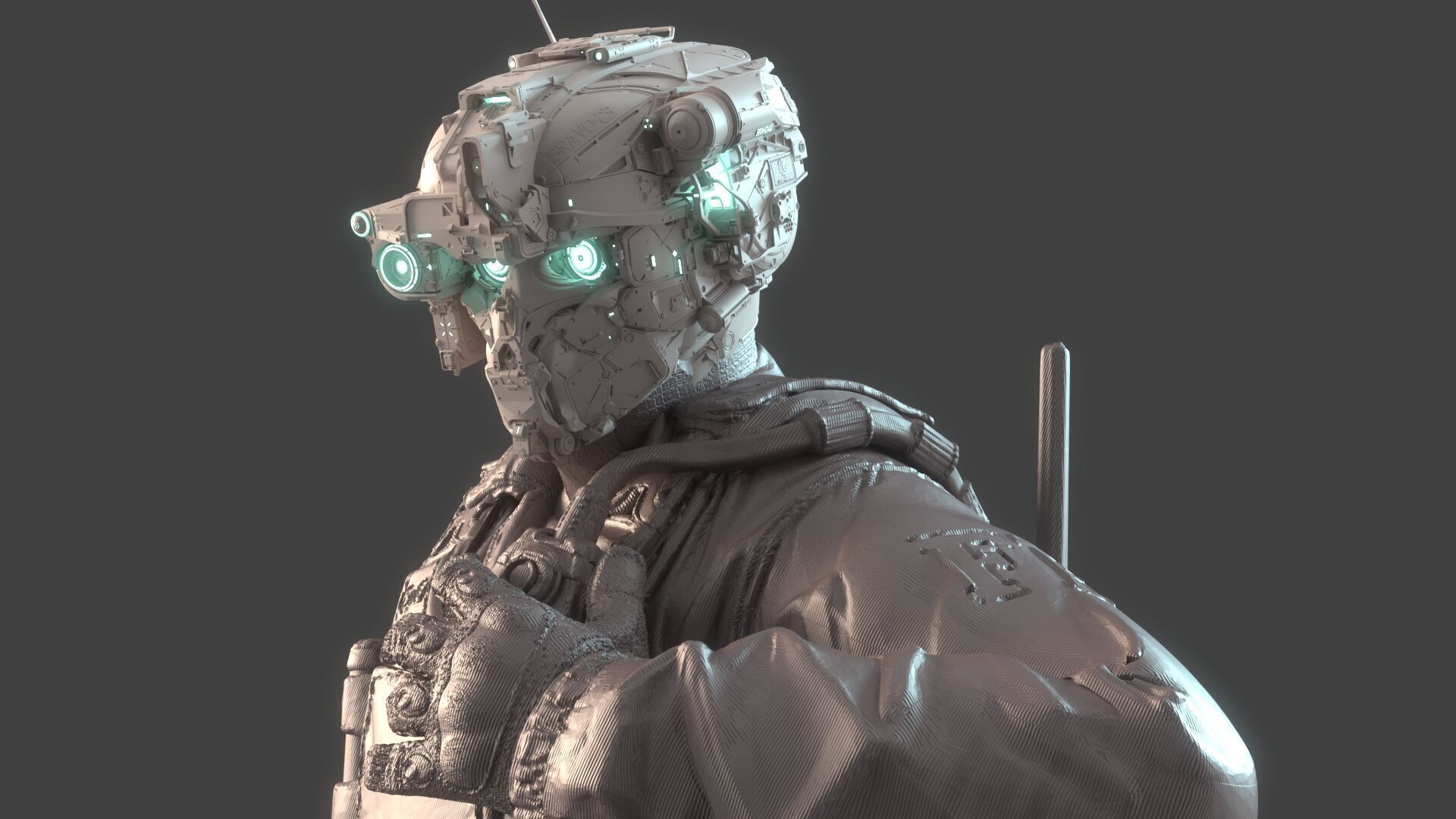 Mechanical Warrior 3D model_6