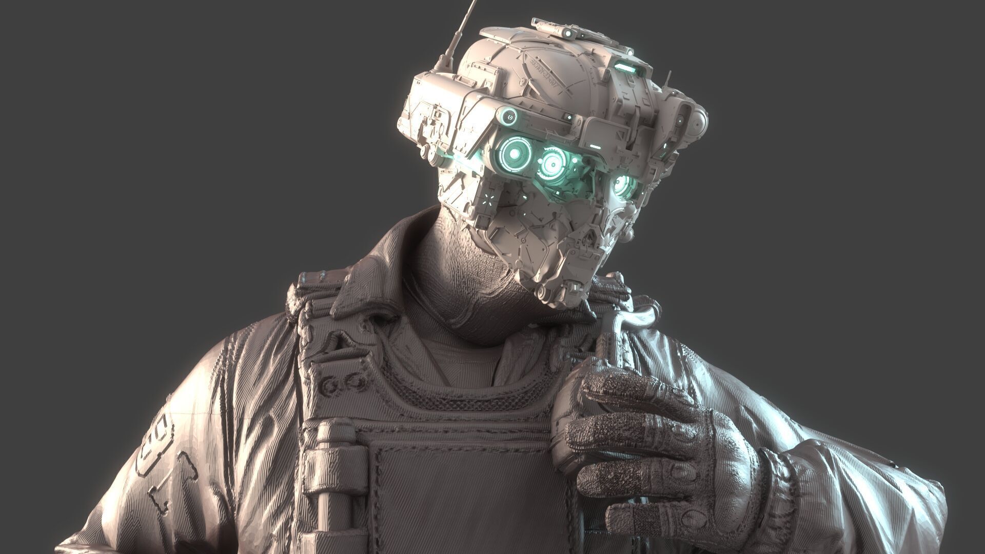 Mechanical Warrior 3D model_3