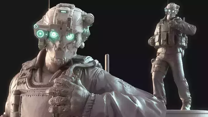 Mechanical Warrior 3D model