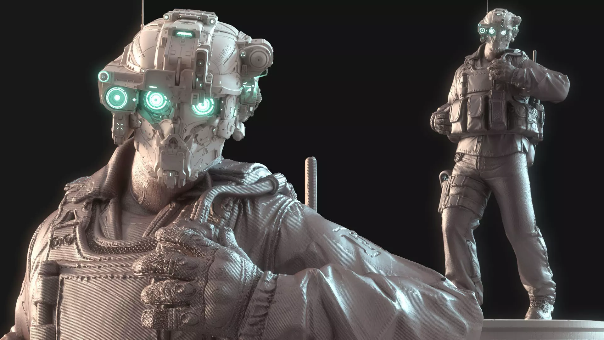 Mechanical Warrior 3D model_0