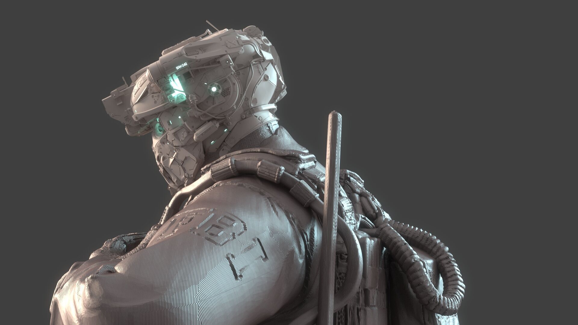 Mechanical Warrior 3D model_8