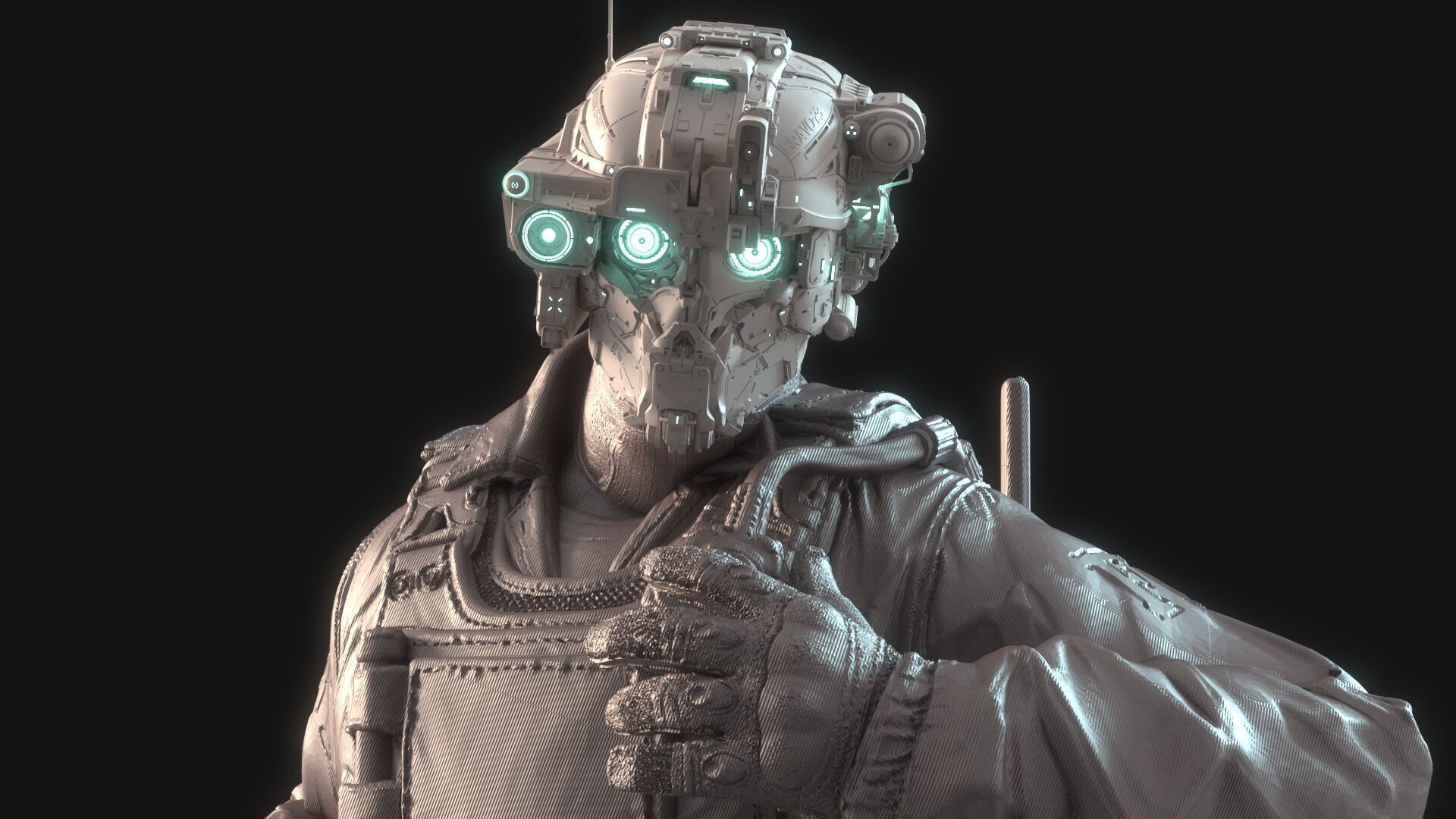 Mechanical Warrior 3D model_1