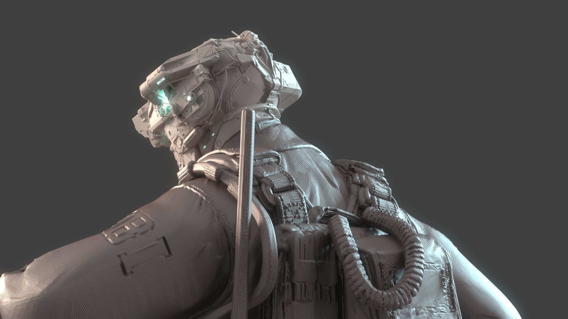 Mechanical Warrior 3D model_9