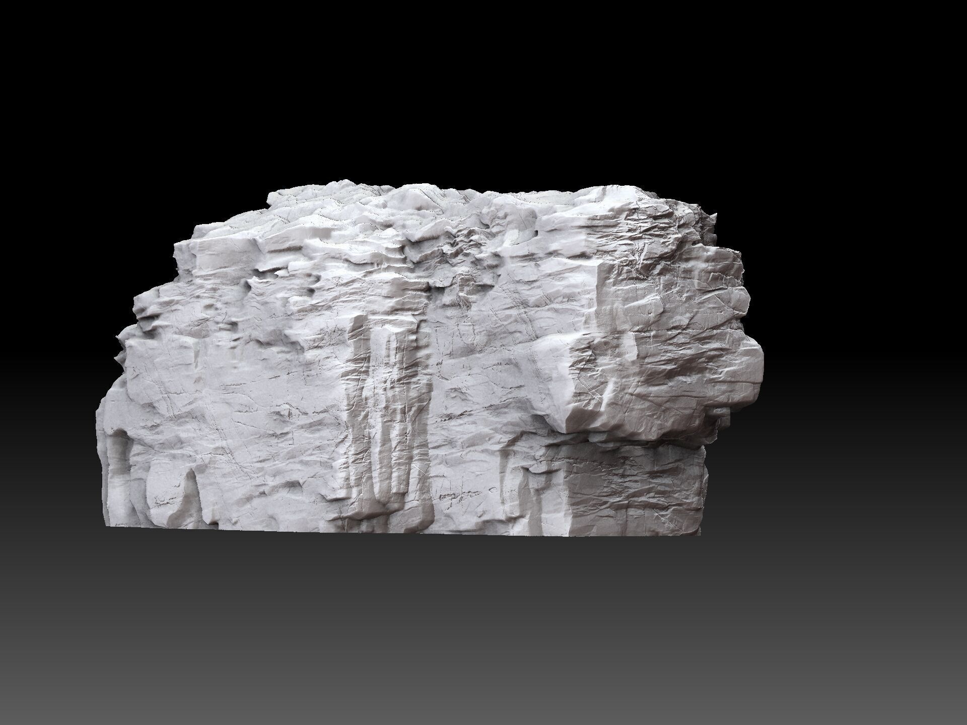 Cliff rock Face DIorama TTG pack 3D print model_2