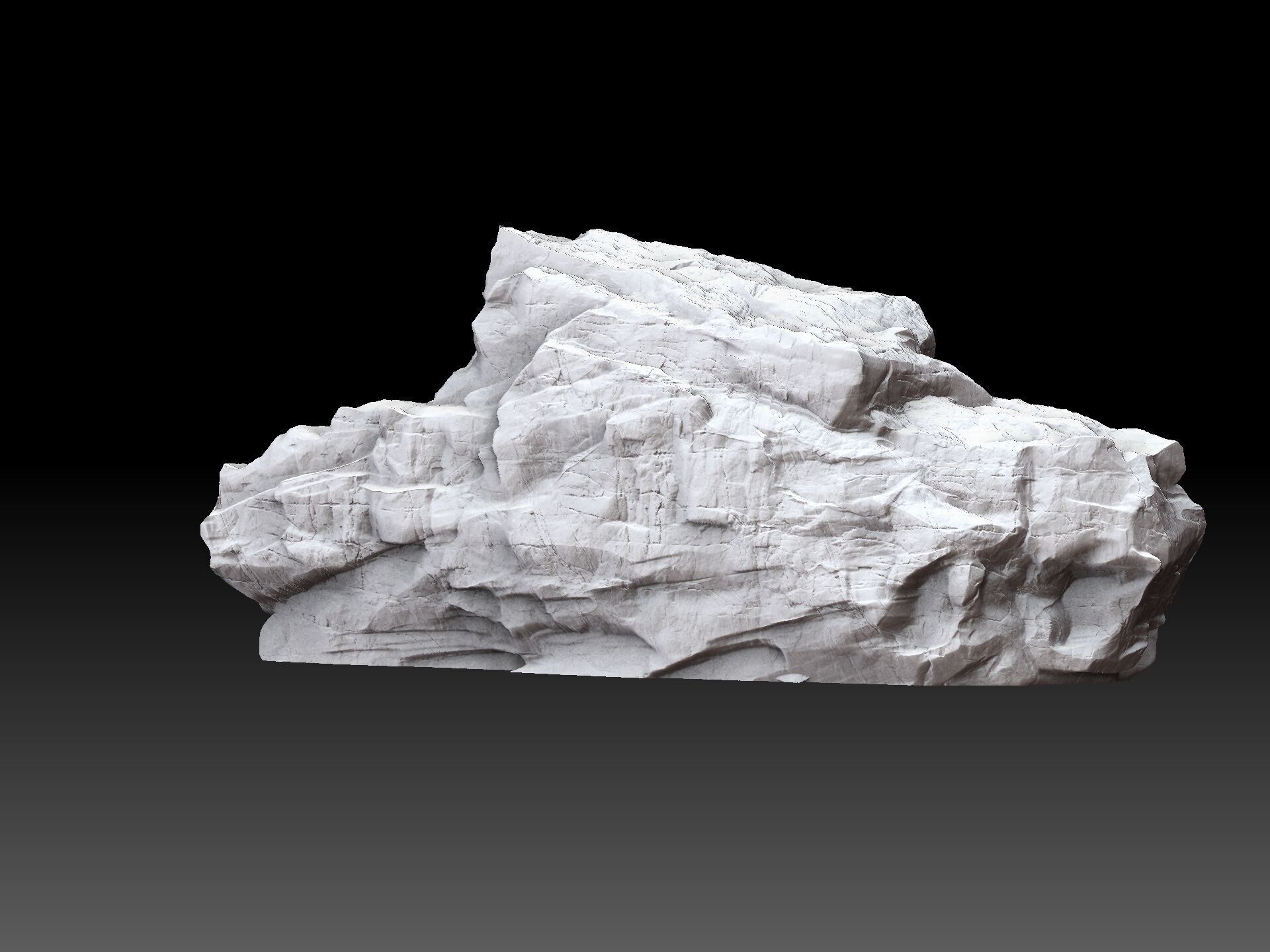 Cliff rock Face DIorama TTG pack 3D print model_7