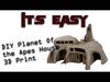 House from Planet of the Apes 1968 in 1-72 and 1-87 HO Scale 3D print model_1