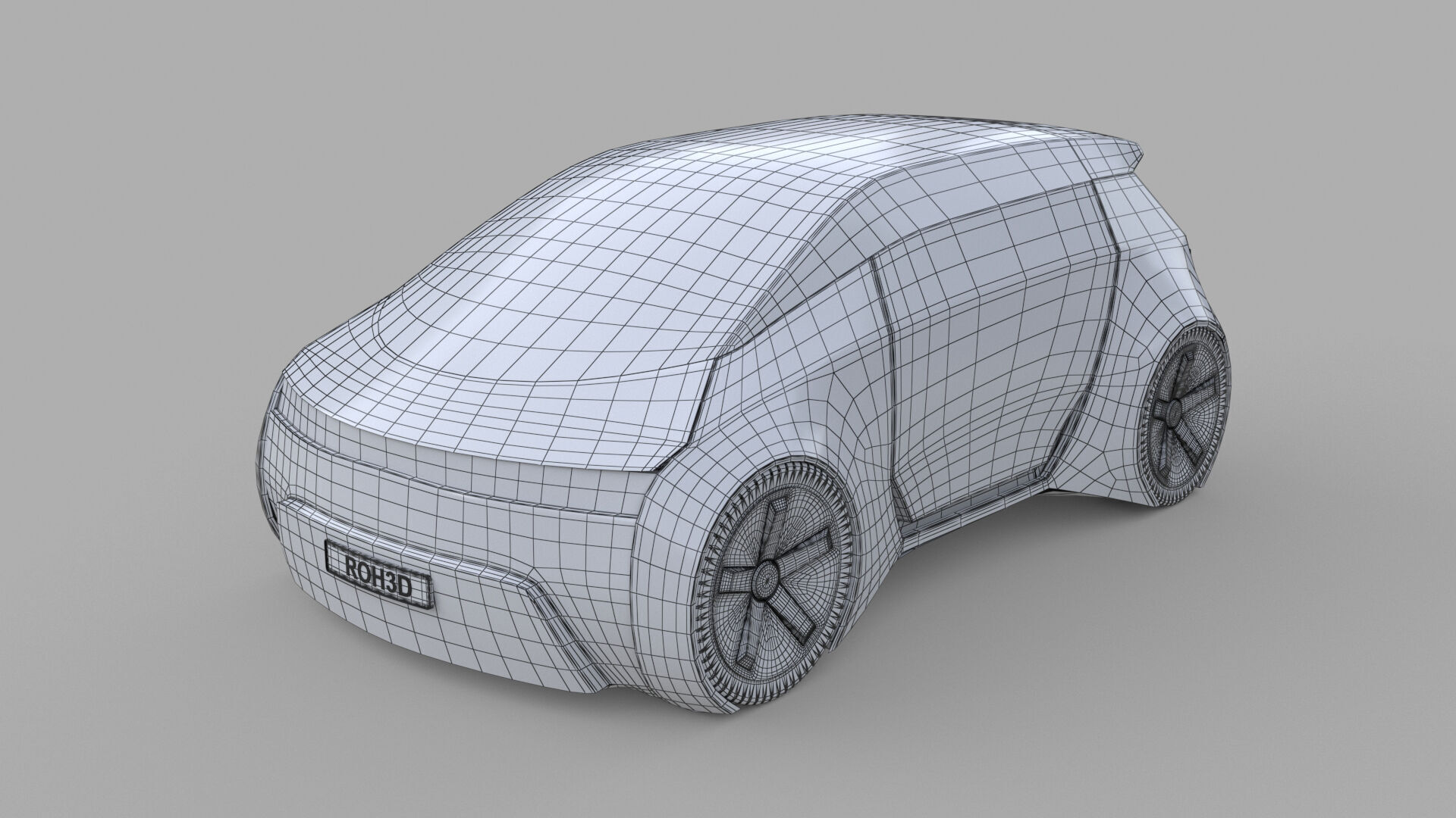 Autonomous Compact MPV EV 3D model_6
