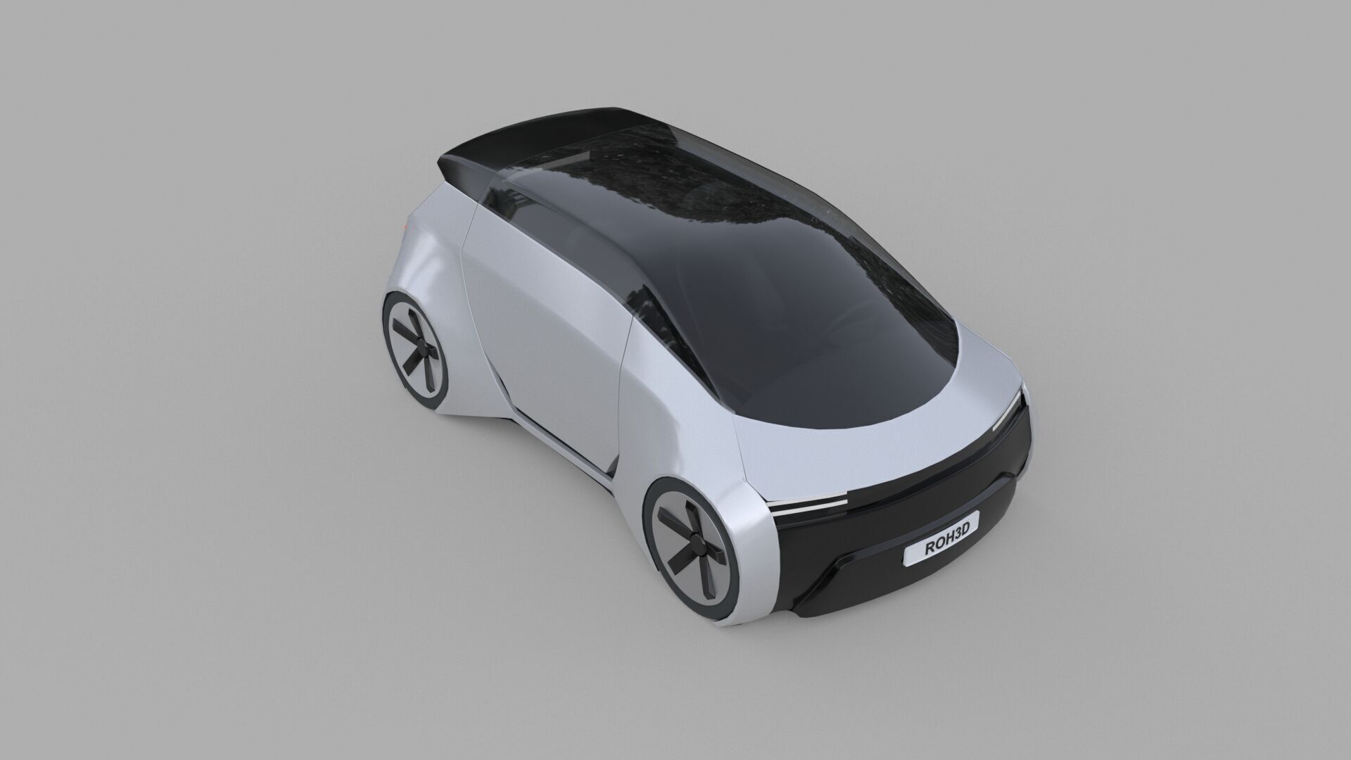 Autonomous Compact MPV EV 3D model_4