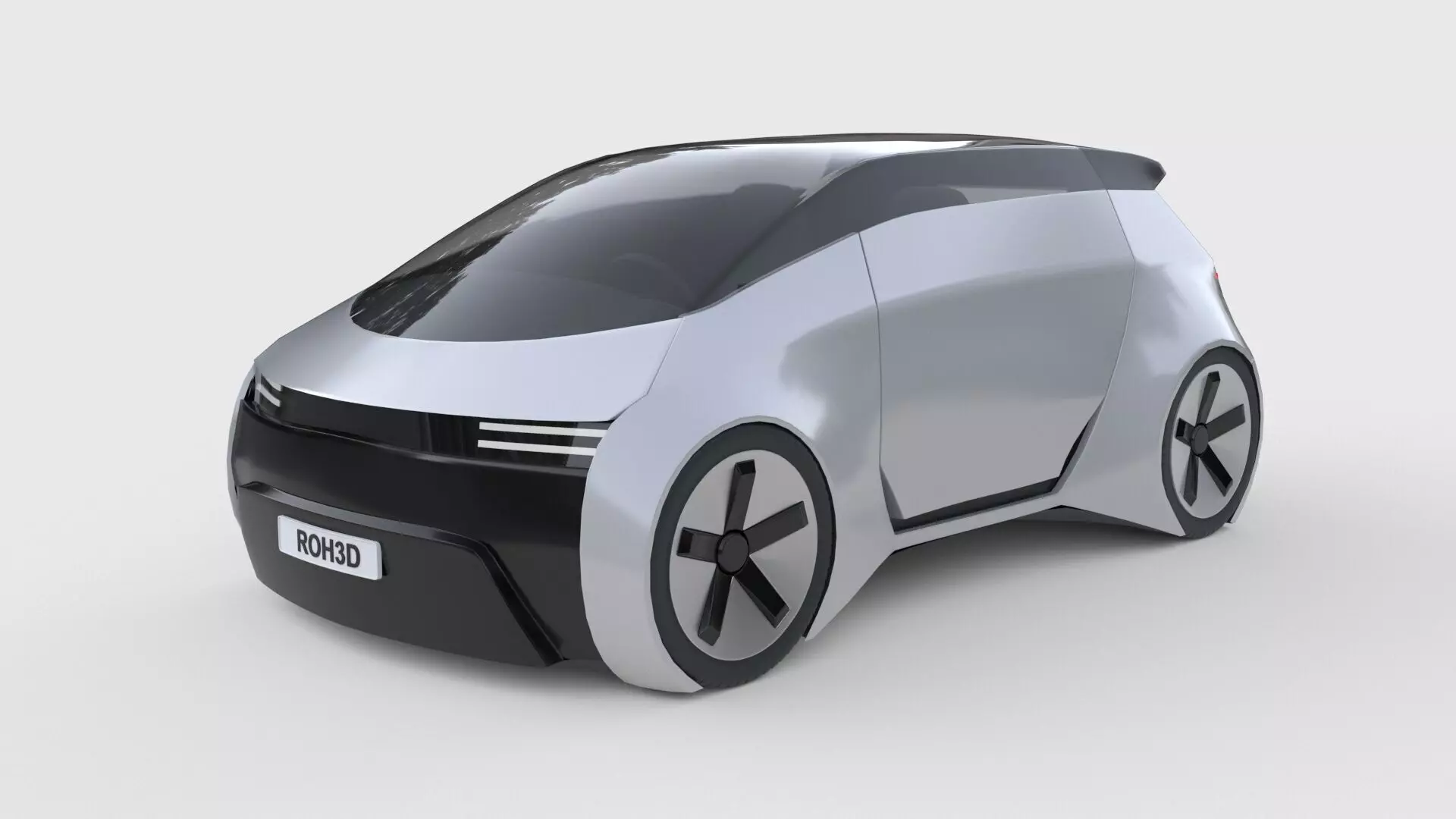 Autonomous Compact MPV EV 3D model_0