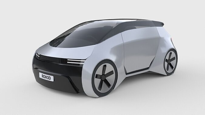 Autonomous Compact MPV EV 3D model