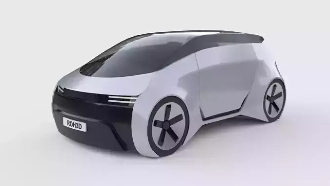 Autonomous Compact MPV EV 3D model Autonomous Compact MPV EV 3D model