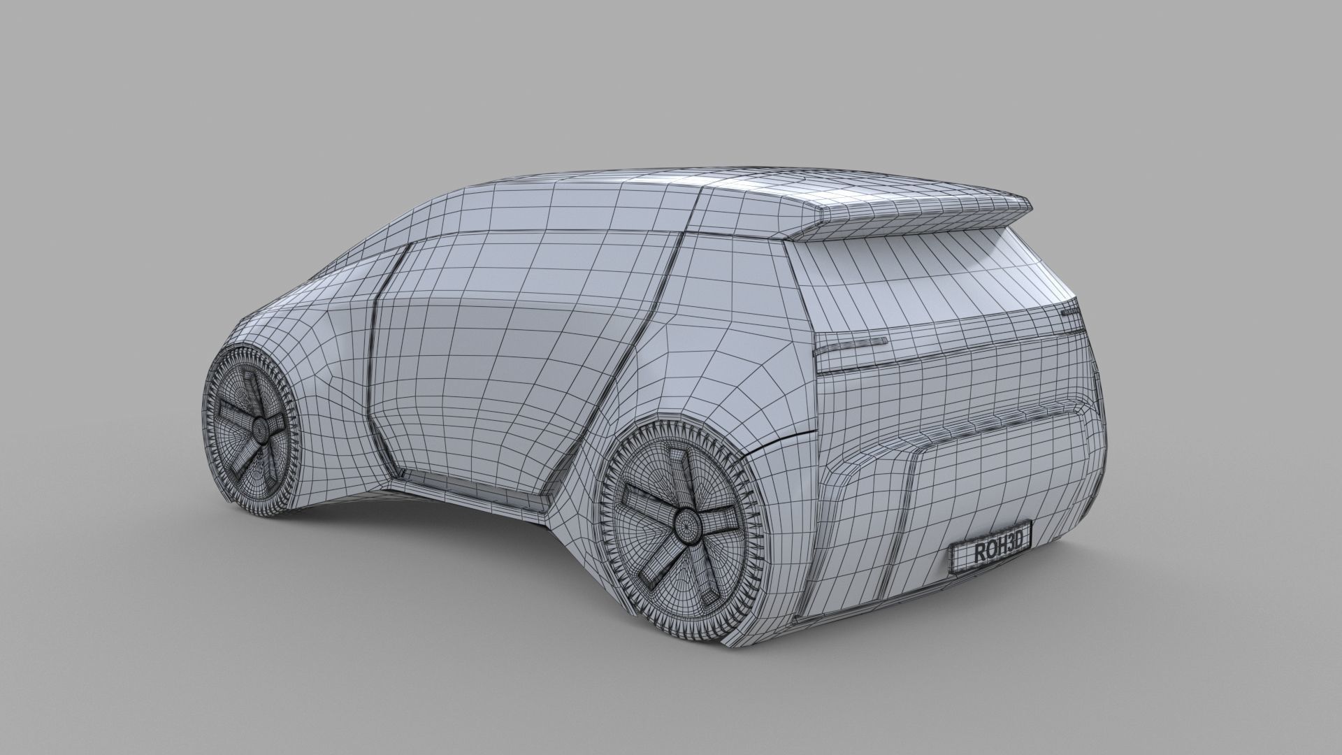 Autonomous Compact MPV EV 3D model_7