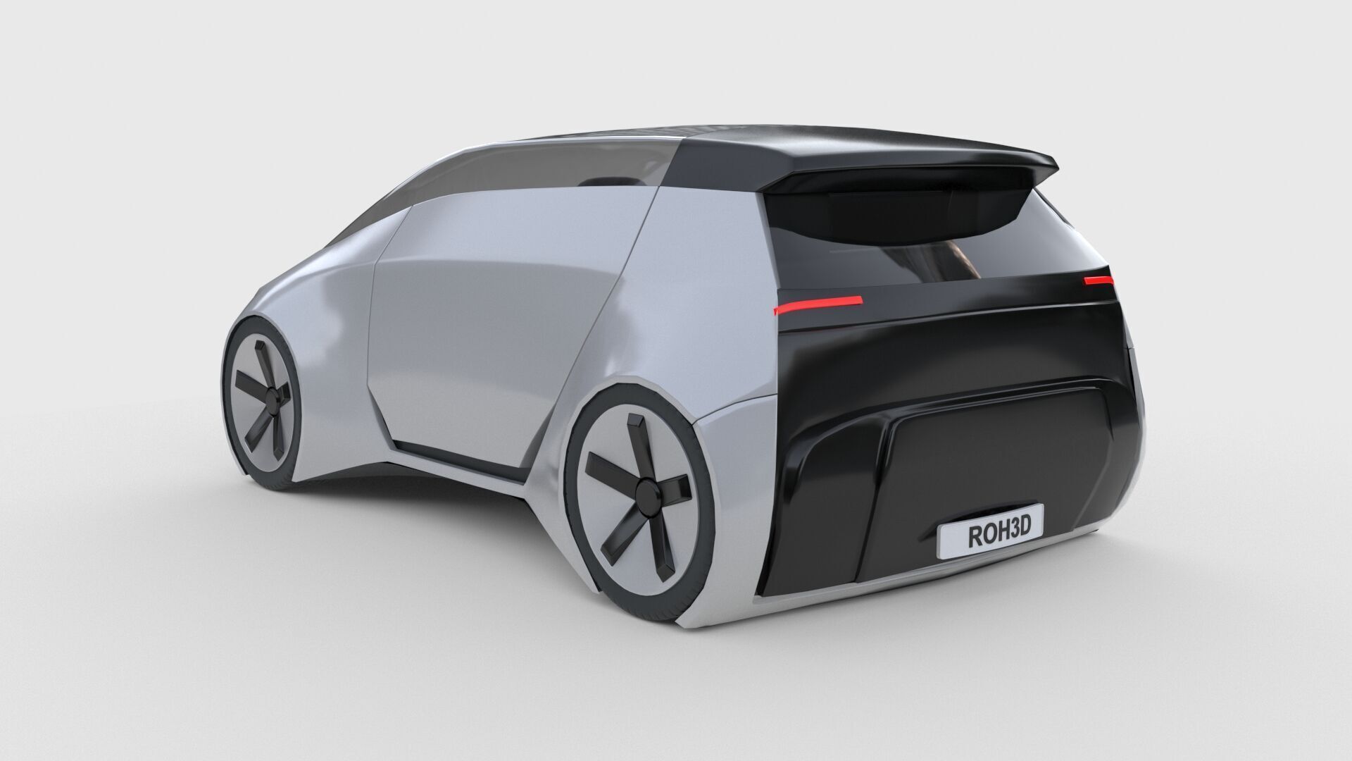 Autonomous Compact MPV EV 3D model_2