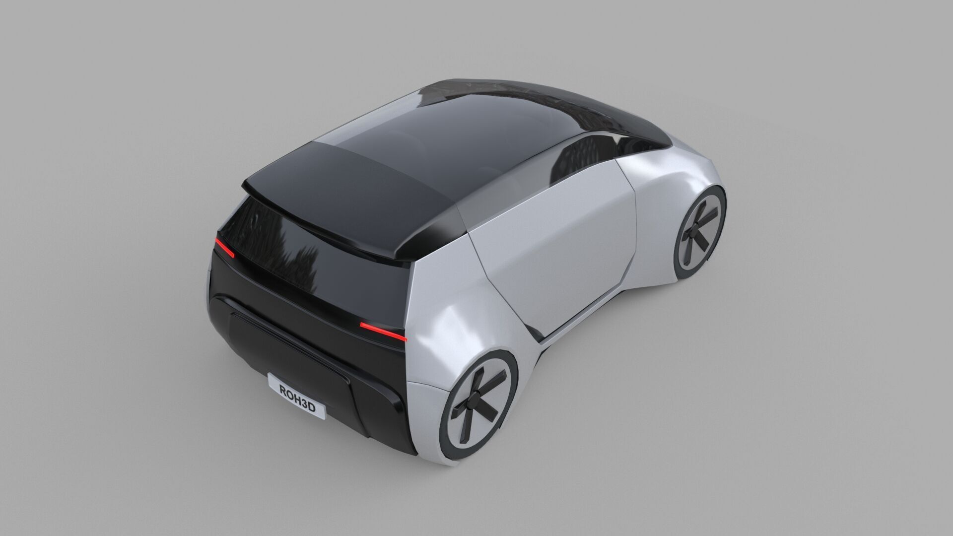 Autonomous Compact MPV EV 3D model_5