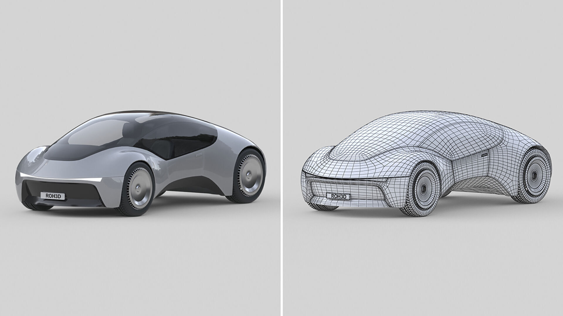 Compact Futuristic City EV 3D model_5