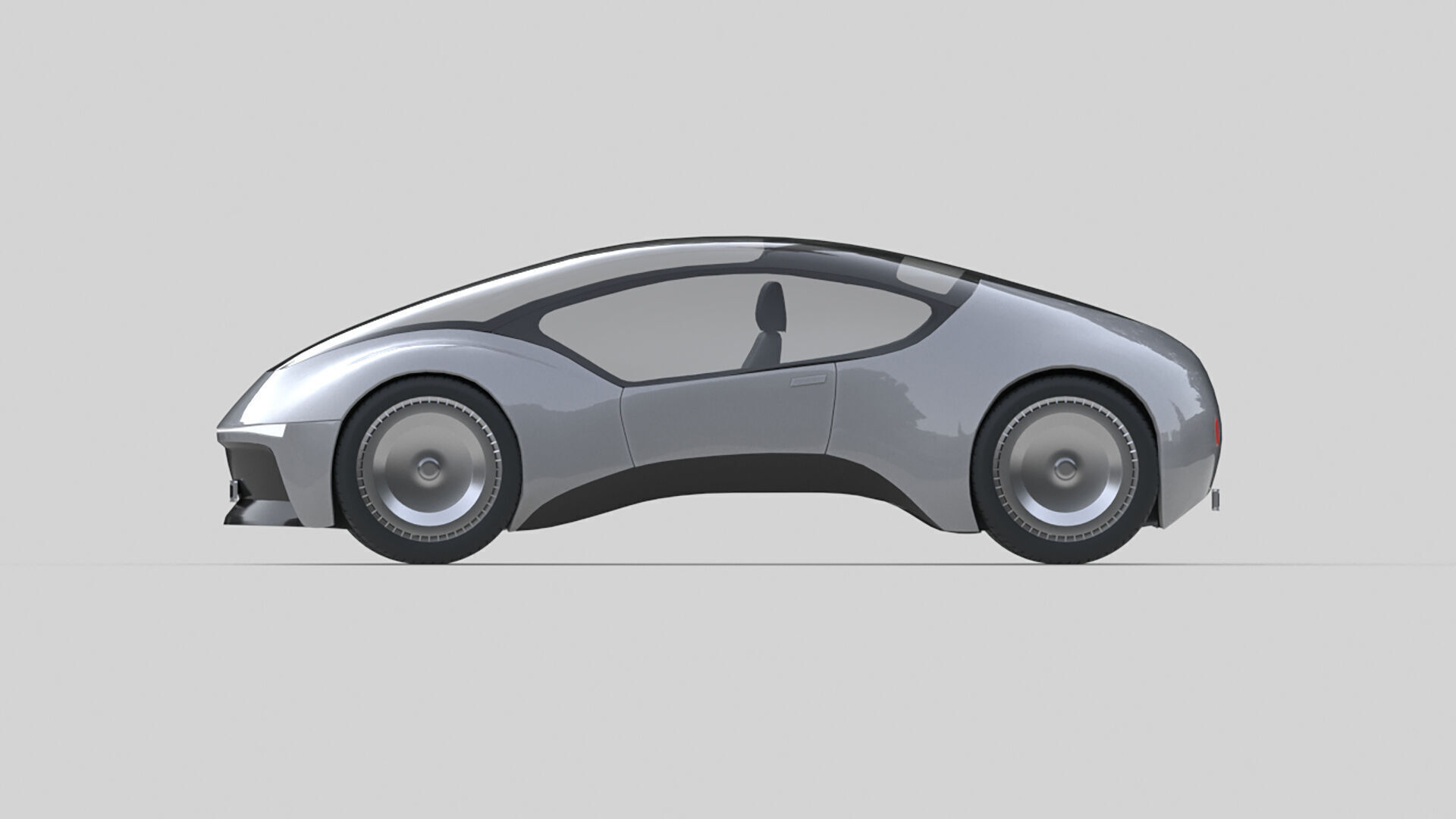 Compact Futuristic City EV 3D model_8