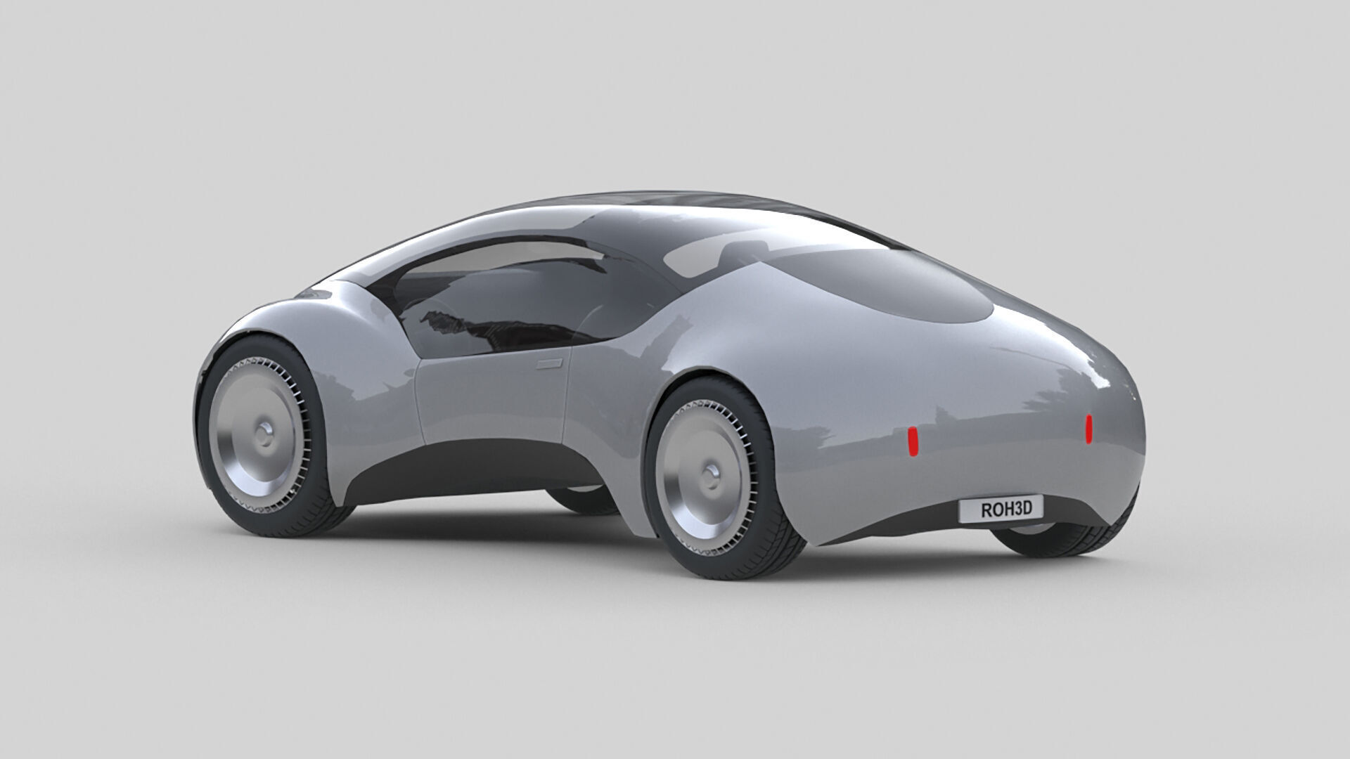 Compact Futuristic City EV 3D model_7