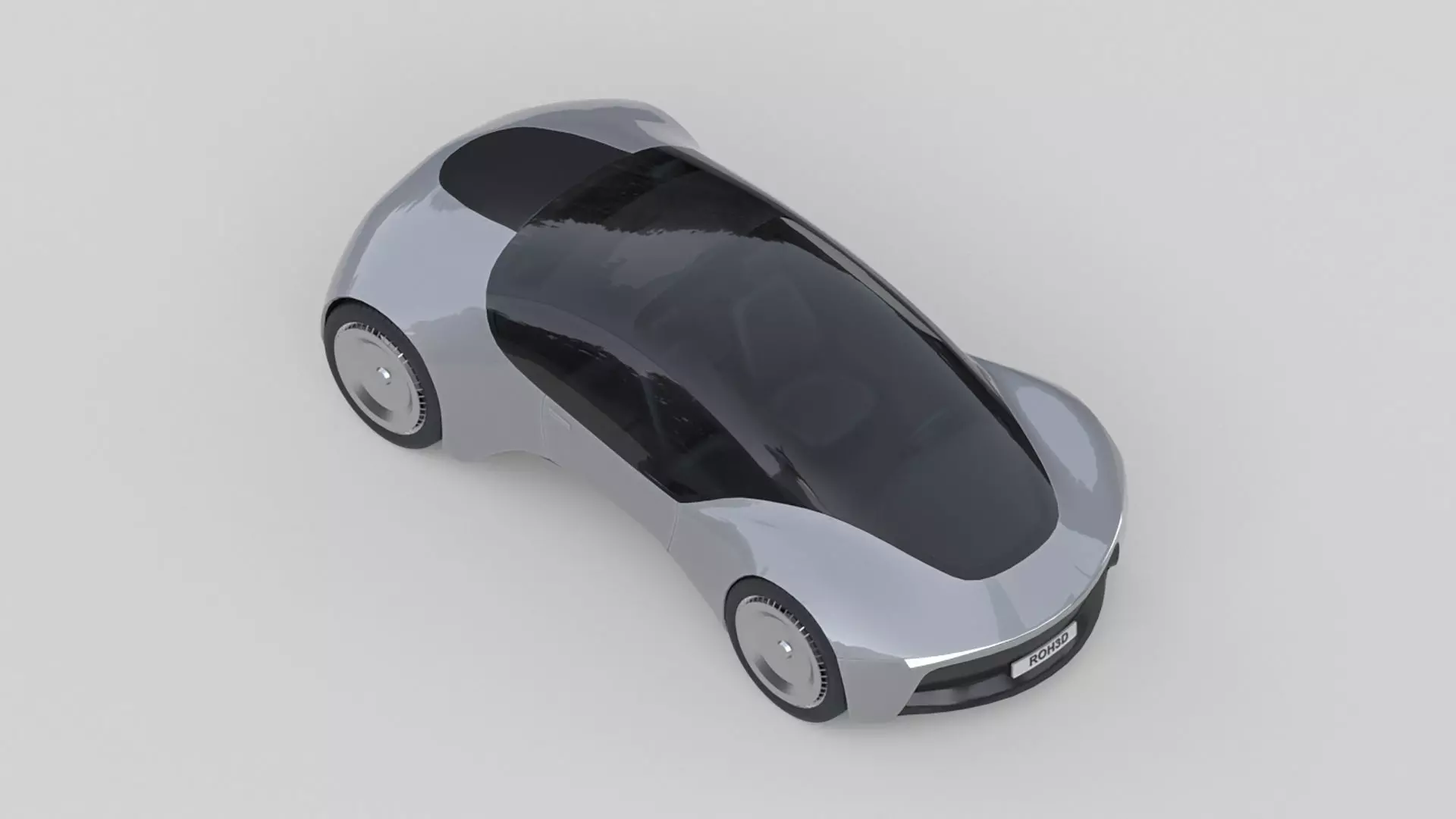 Compact Futuristic City EV 3D model_0